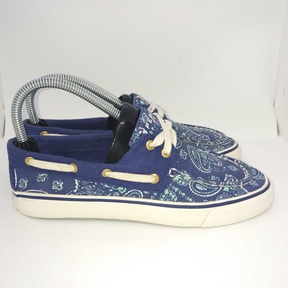 Sperry Top Sider Men's Boat Shoes Size 7 M Blue, Green, White - Picture 2 of 8
